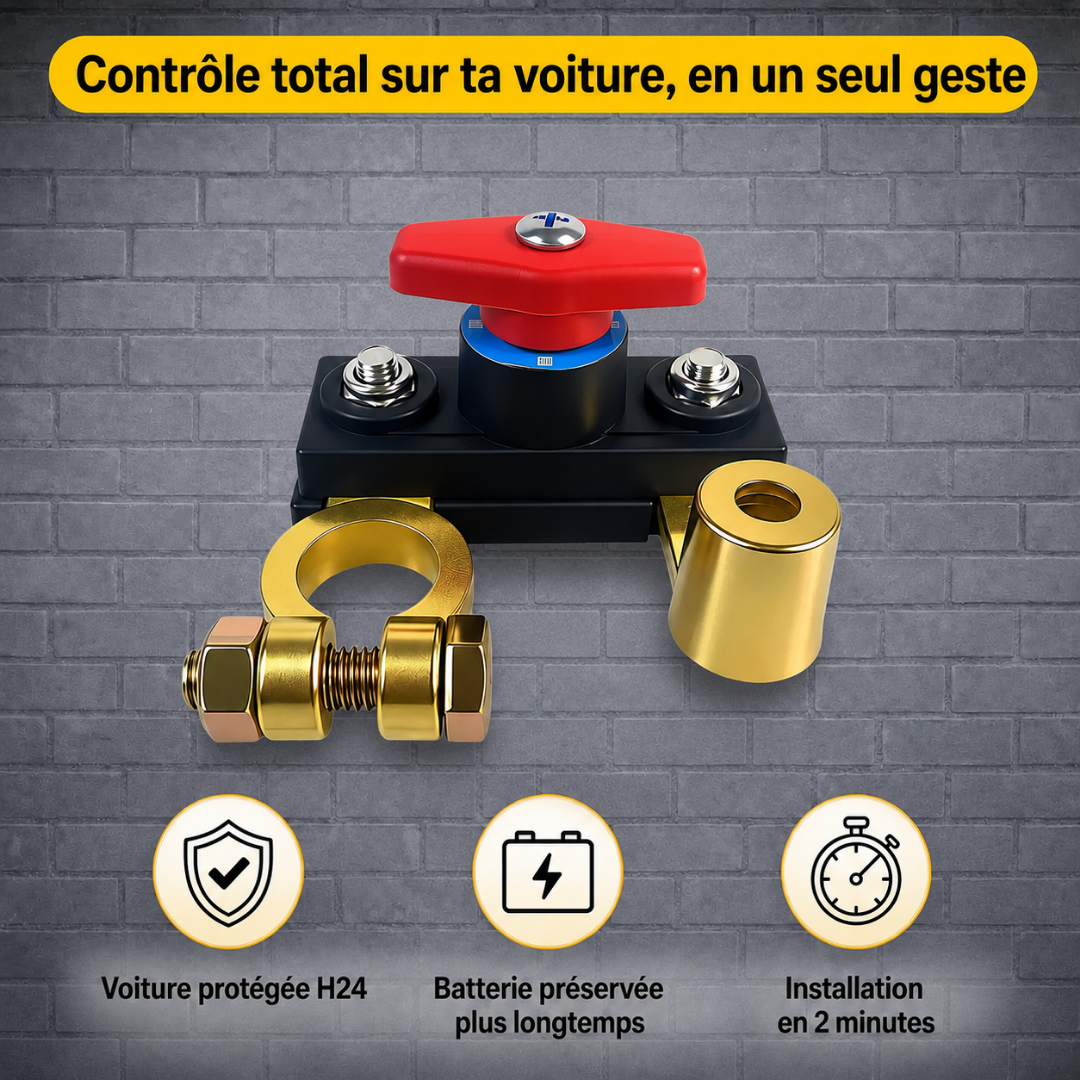 Interrupteur de déconnexion de batterie de voiture
