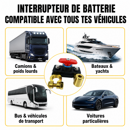 Interrupteur de déconnexion de batterie de voiture