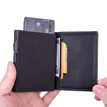 Portefeuille des cartes en cuir