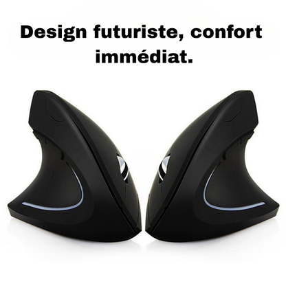 Souris optique verticale ergonomique sans fil