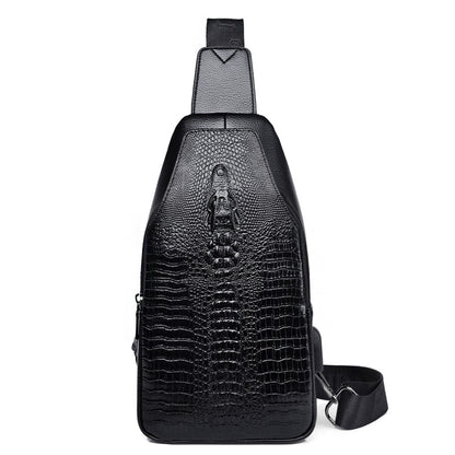 Sac à Bandoulière Style Crocodile