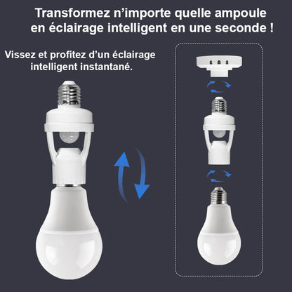 support de lampe à capteur de mouvement