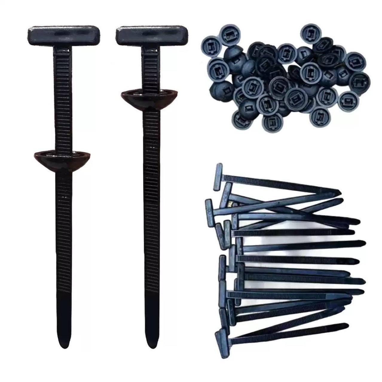 Lot de 100 attaches de câble pour voiture