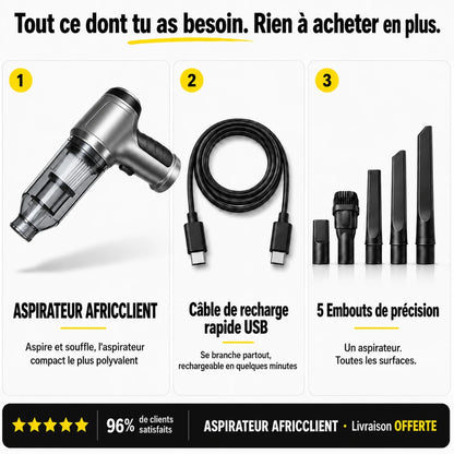 Aspirateur Sans Fil - Voiture et maison