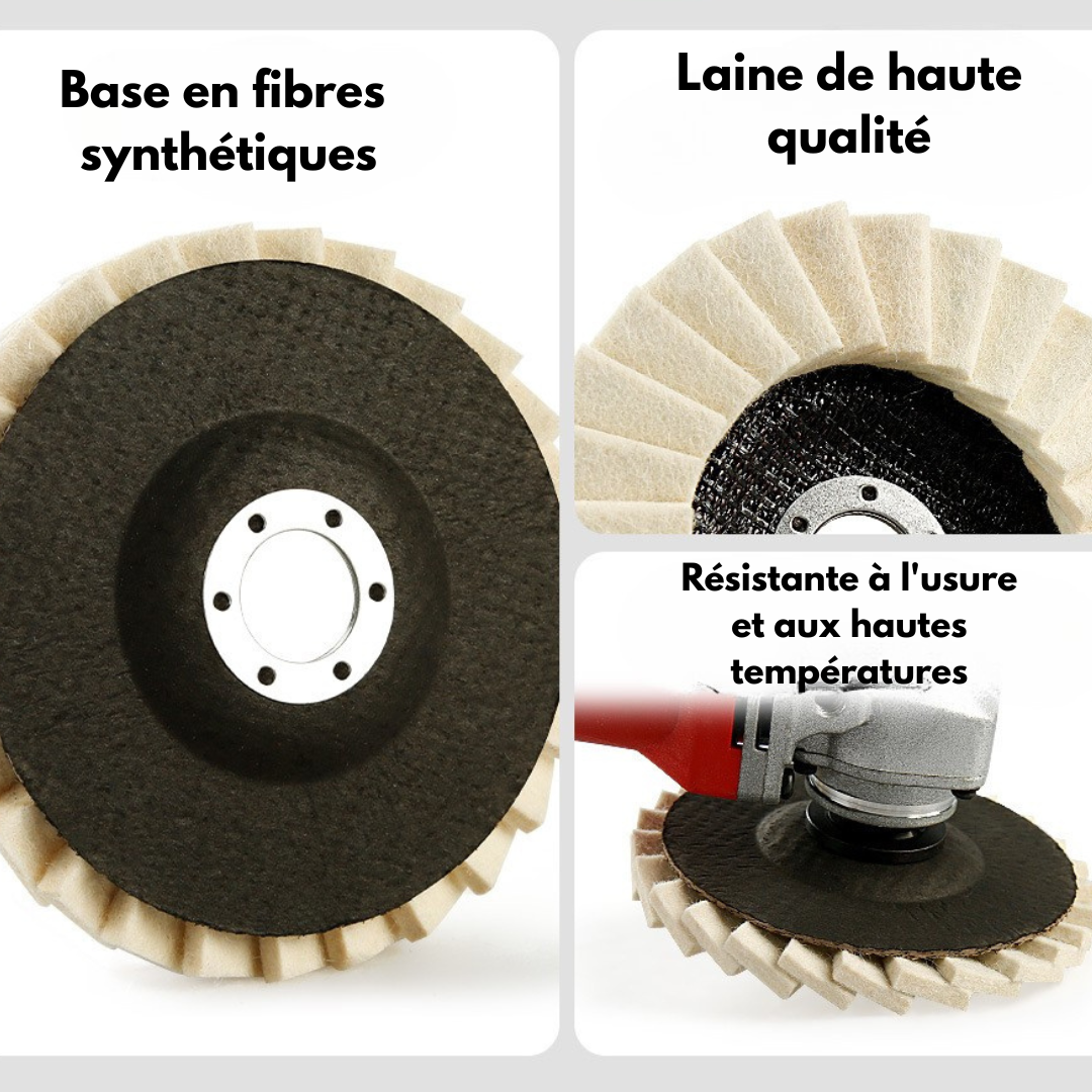 Disque de polissage et de lustrage