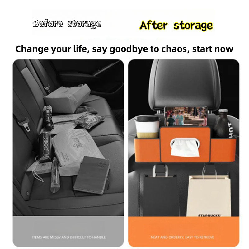 Boîte de rangement pour siège arrière de voiture