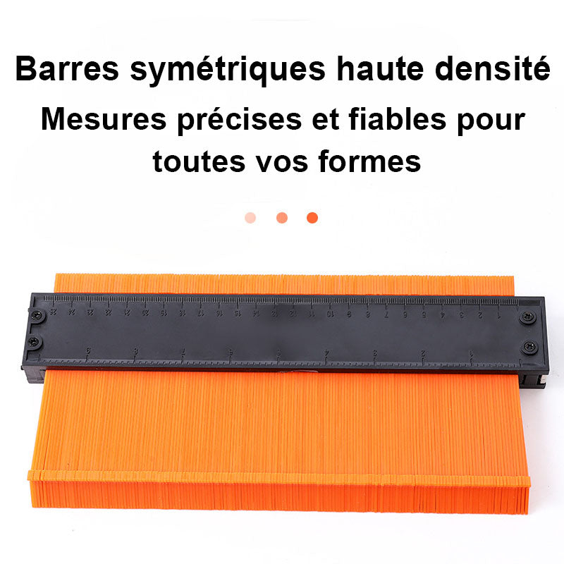 Jauge de contour avec verrouillage