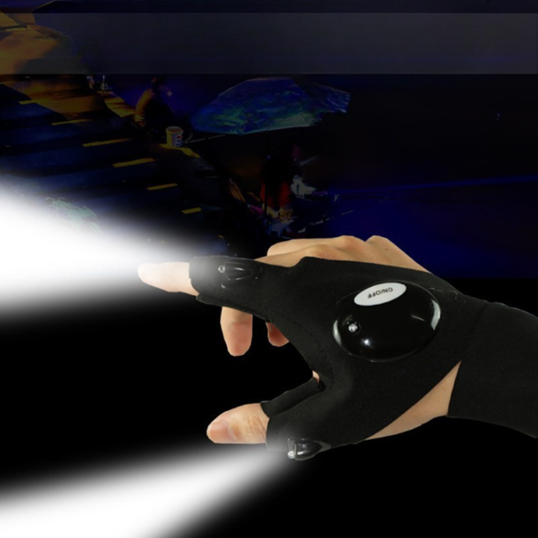 Gants avec Lampe Torche LED