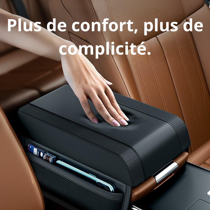 Accoudoir central de voiture en cuir