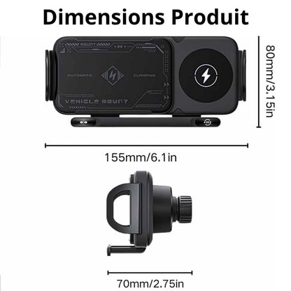 Support nouvelle génération Auto-Rotatif & Charge Rapide