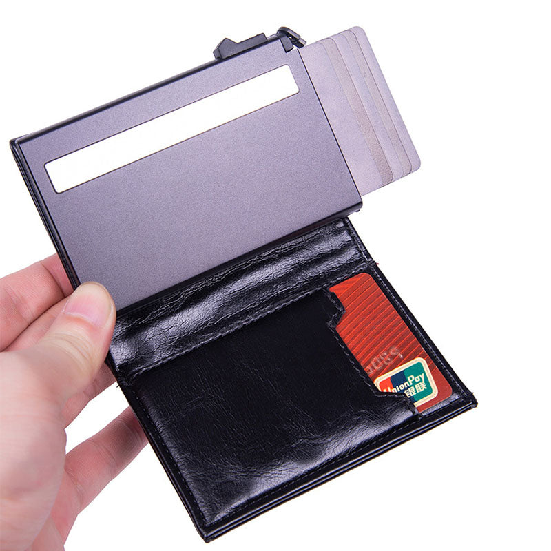 Portefeuille des cartes en cuir