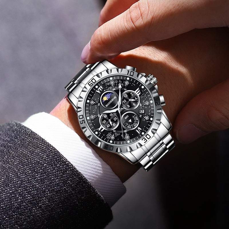 Montre à Quartz Automatique pour Homme – Élégance et Précision au Quotidien gb