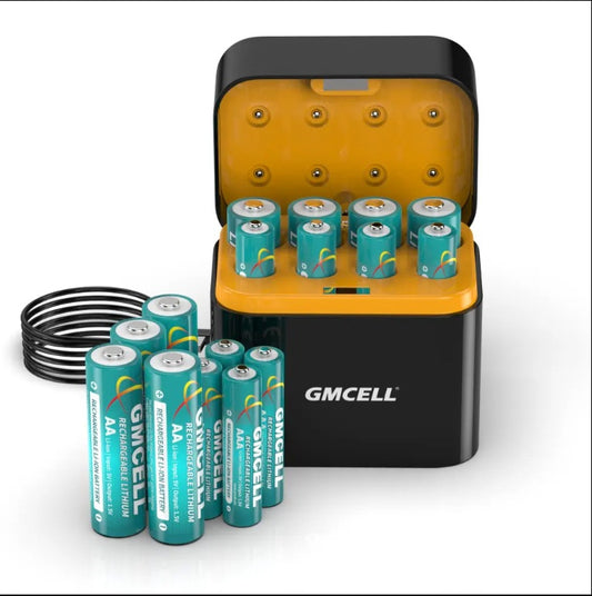 Lot de 8 batteries au lithium rechargeables