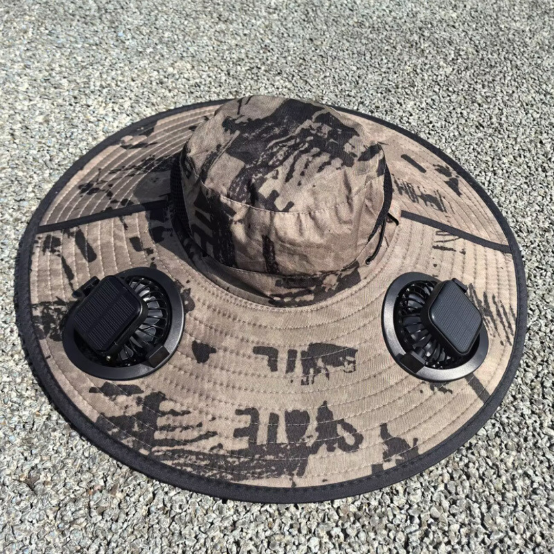 Chapeau de refroidissement à ventilateur solaire