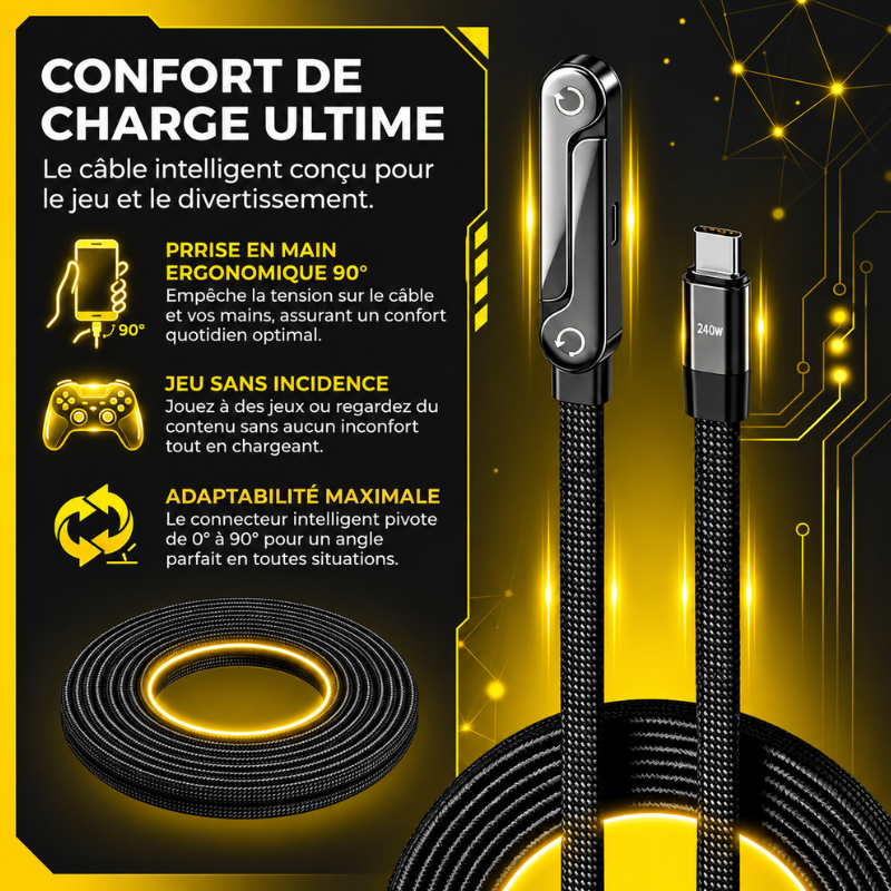 Câble USB-C Haute Puissance 240W