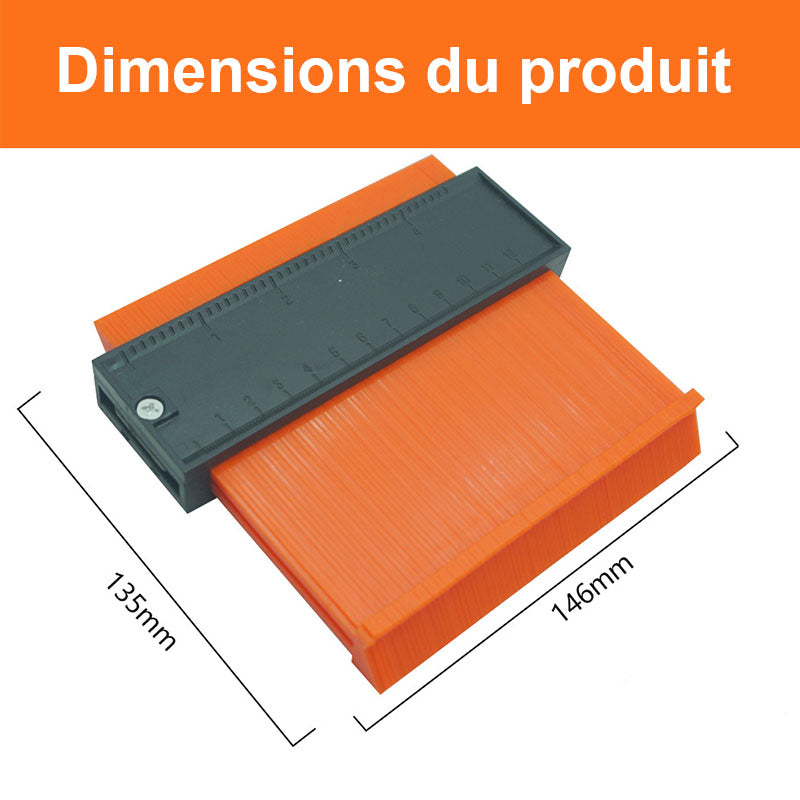 Jauge de contour avec verrouillage