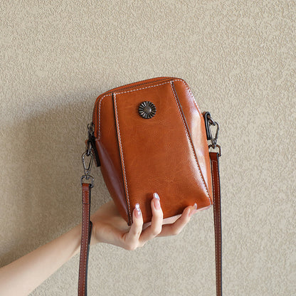 Petits sacs à bandoulière en cuir pour femmes
