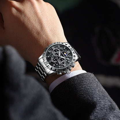 Montre à Quartz Automatique pour Homme – Élégance et Précision au Quotidien gb
