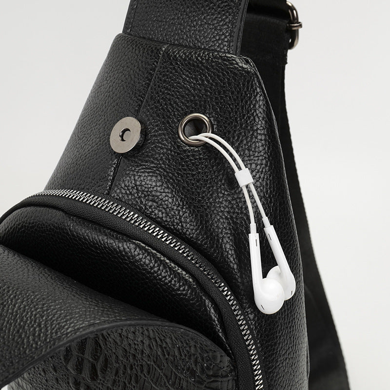 Sac à Bandoulière Style Crocodile
