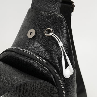 Sac à Bandoulière Style Crocodile