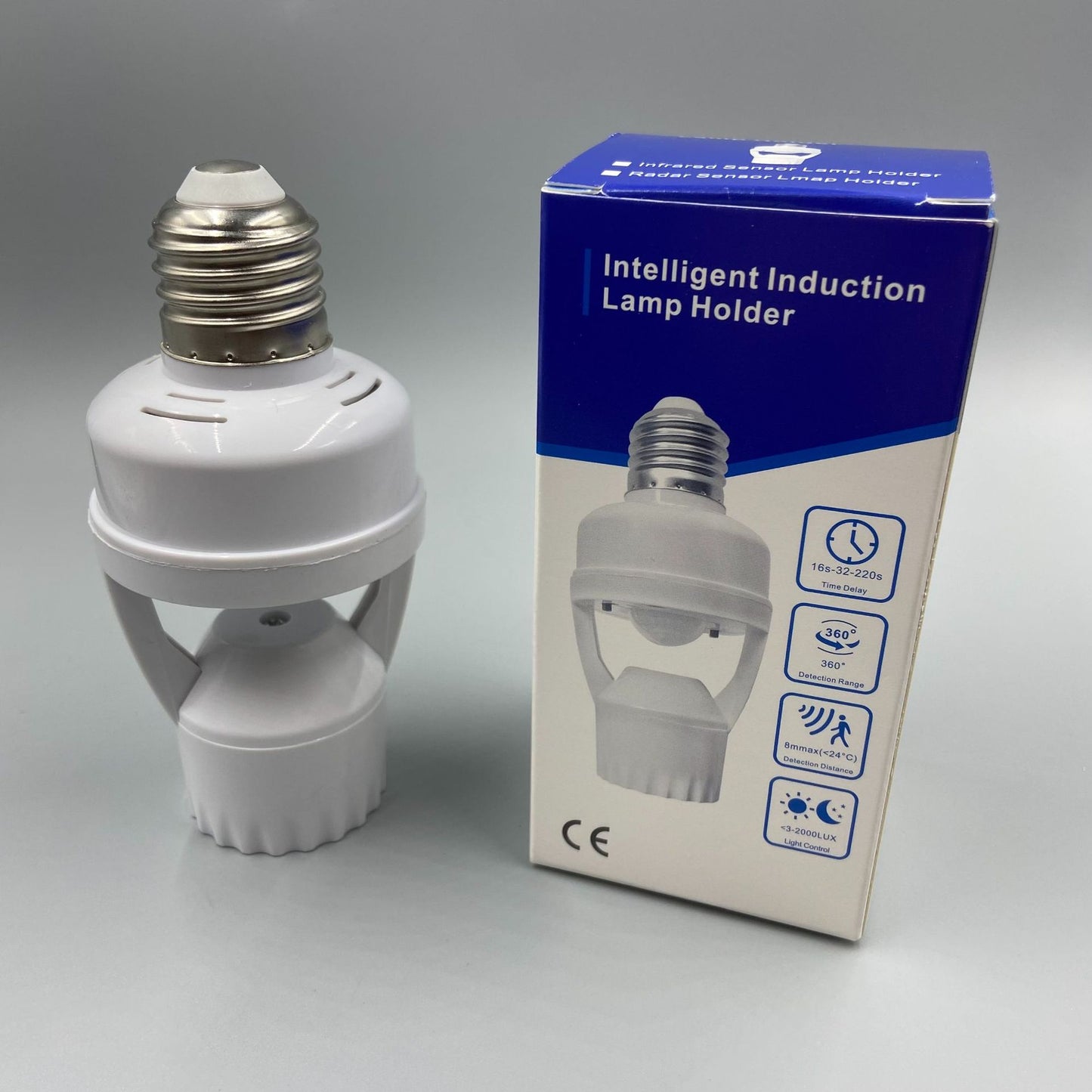 support de lampe à capteur de mouvement
