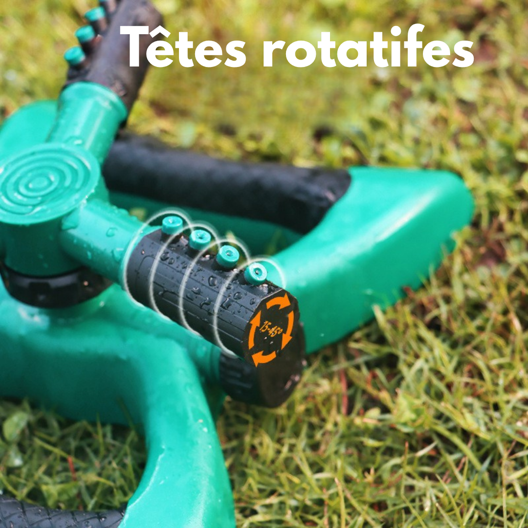 Arroseur rotatif 360° pour jardin