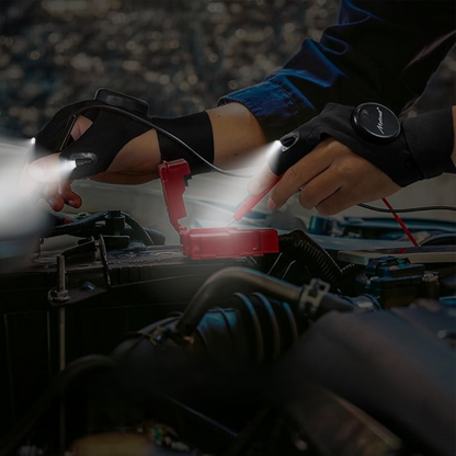 Gants avec Lampe Torche LED