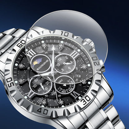 Montre à Quartz Automatique pour Homme – Élégance et Précision au Quotidien gb