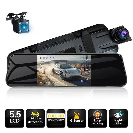 Caméra de Tableau de Bord de voiture Double