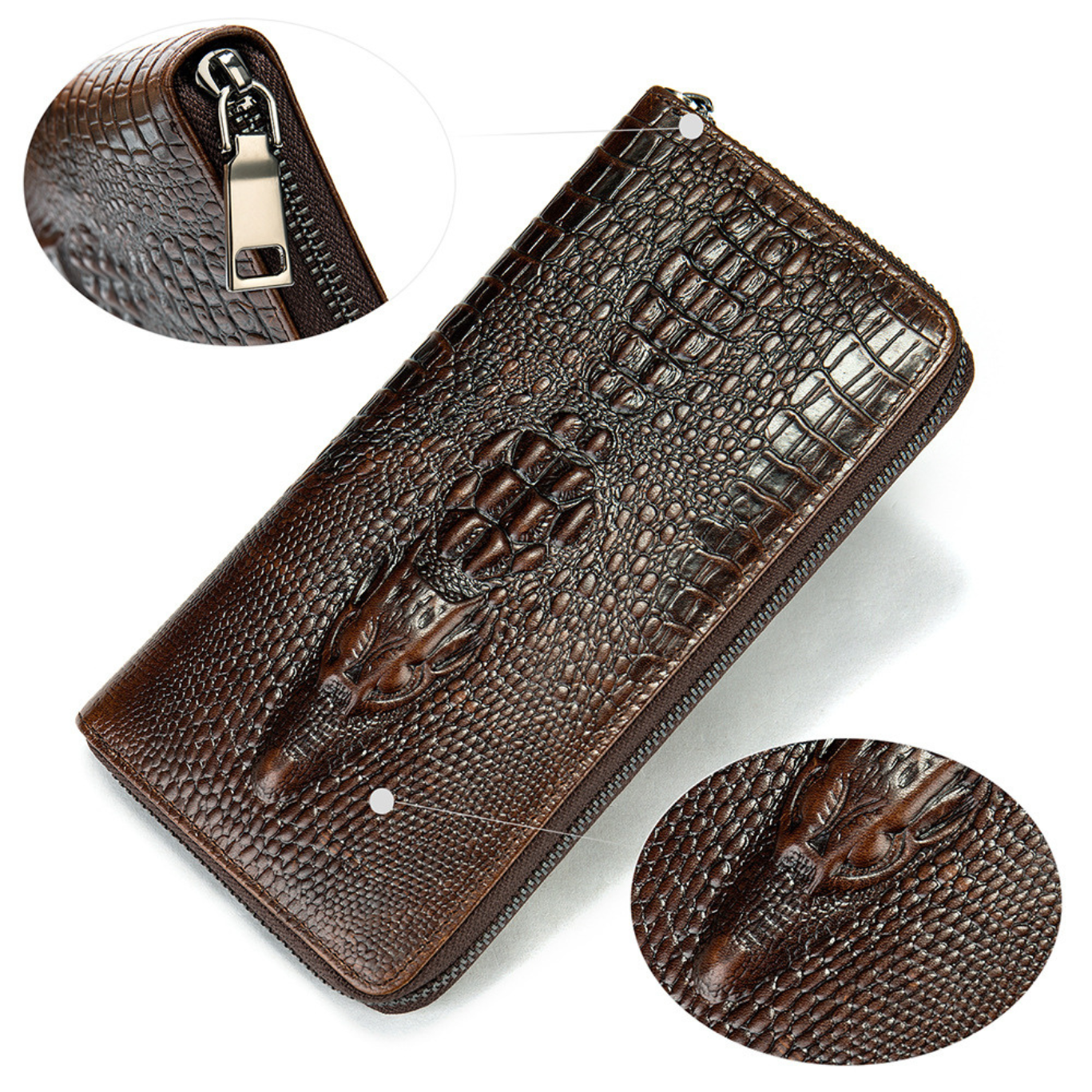 Portefeuille Long Style Crocodile
