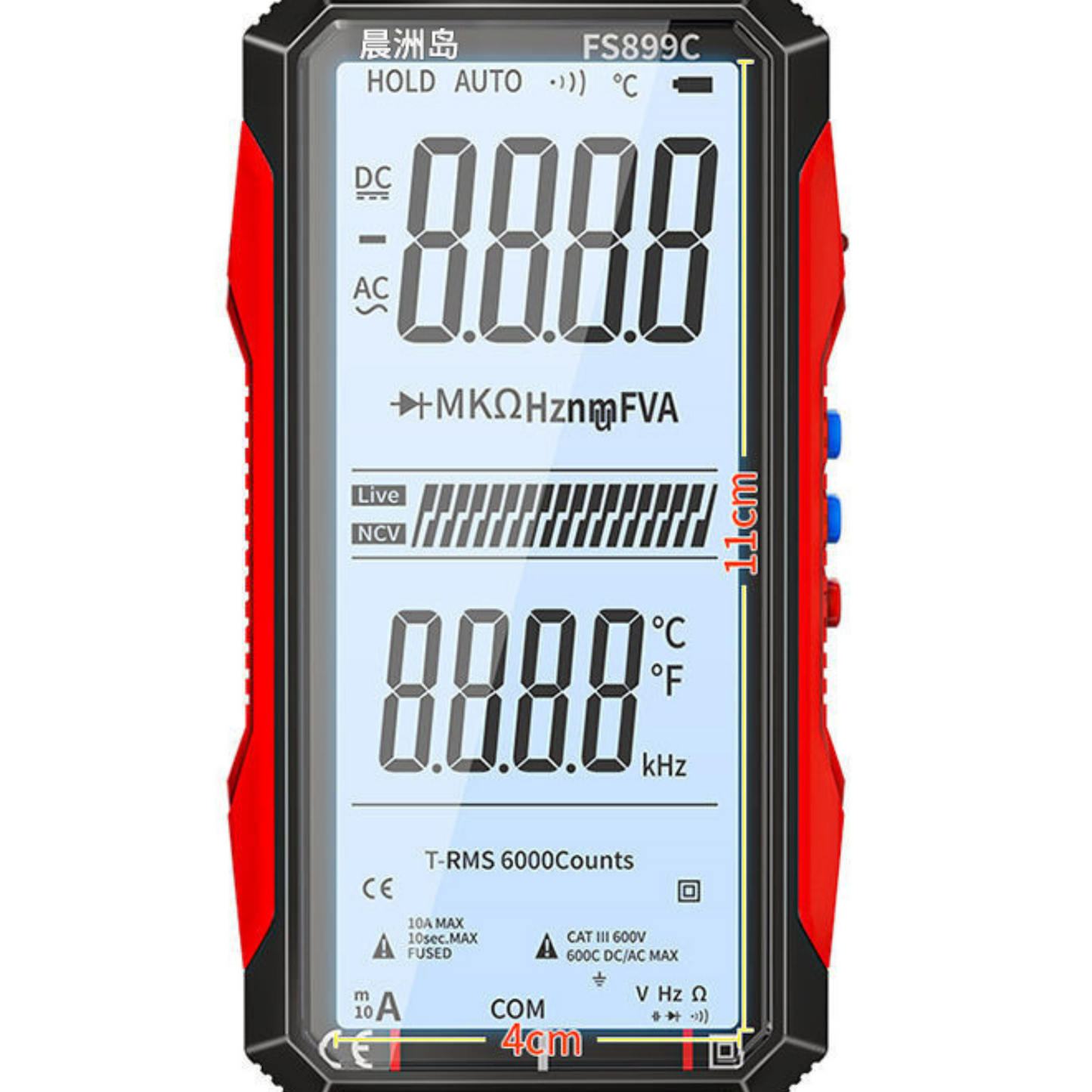 Multimètre numérique intelligent rechargeable