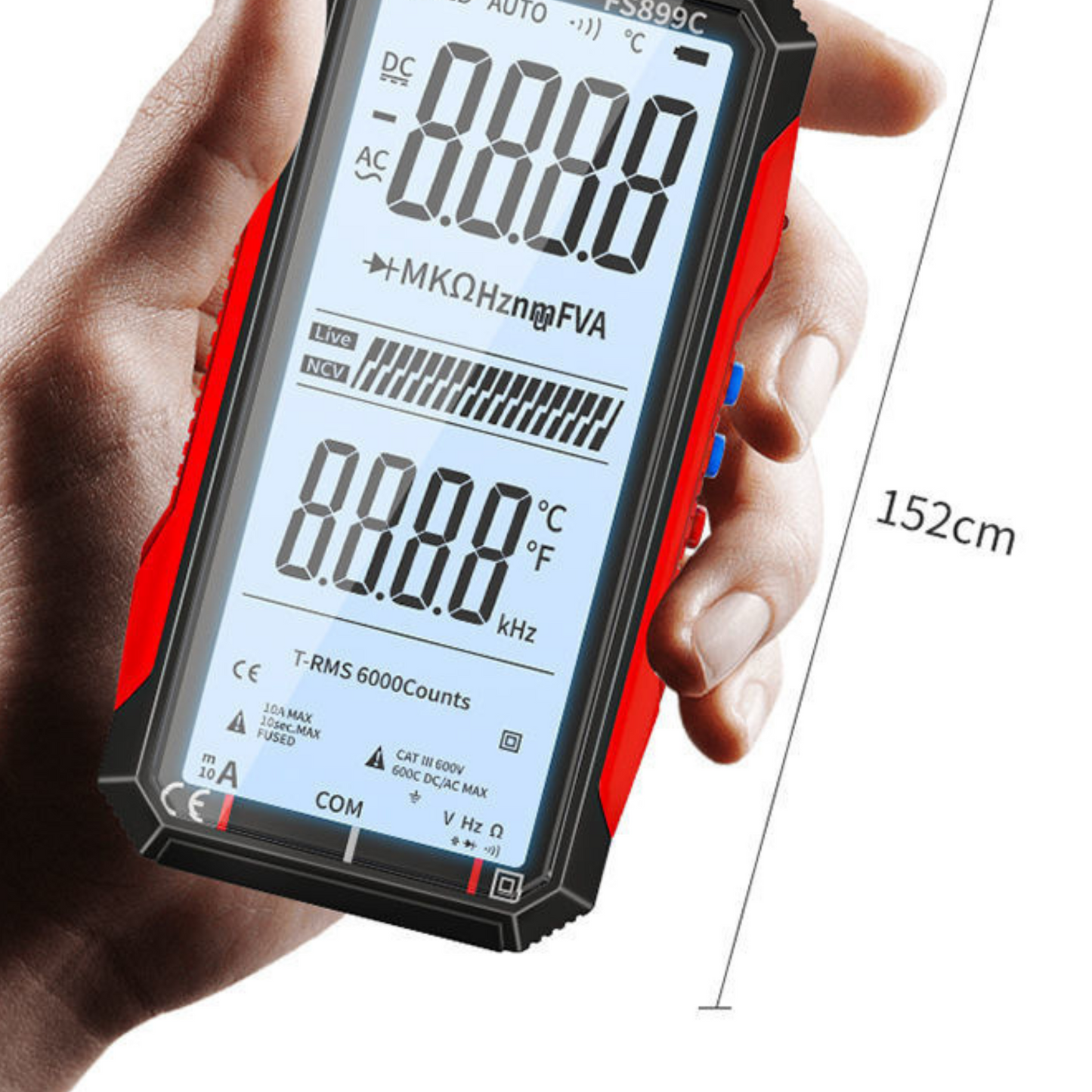 Multimètre numérique intelligent rechargeable