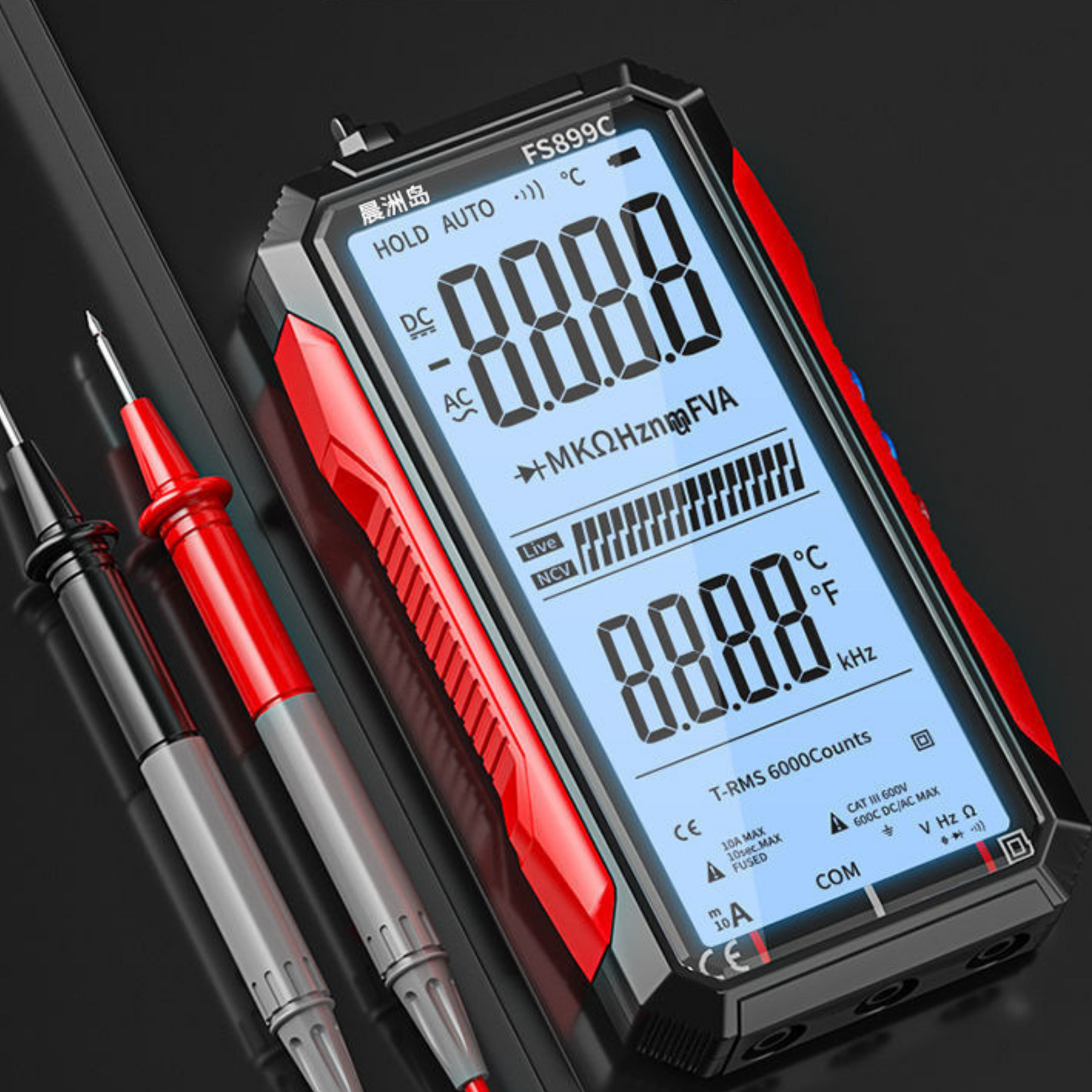 Multimètre numérique intelligent rechargeable