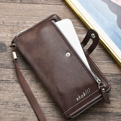 Portefeuille long rétro pour homme