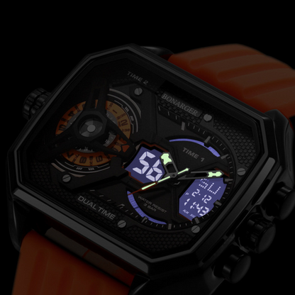 Montre numérique décontractée pour homme