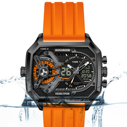 Montre numérique décontractée pour homme