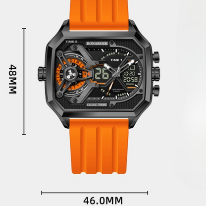 Montre numérique décontractée pour homme