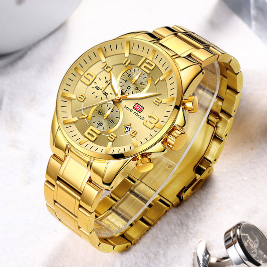 Montre Dorée Élégante pour homme luxe