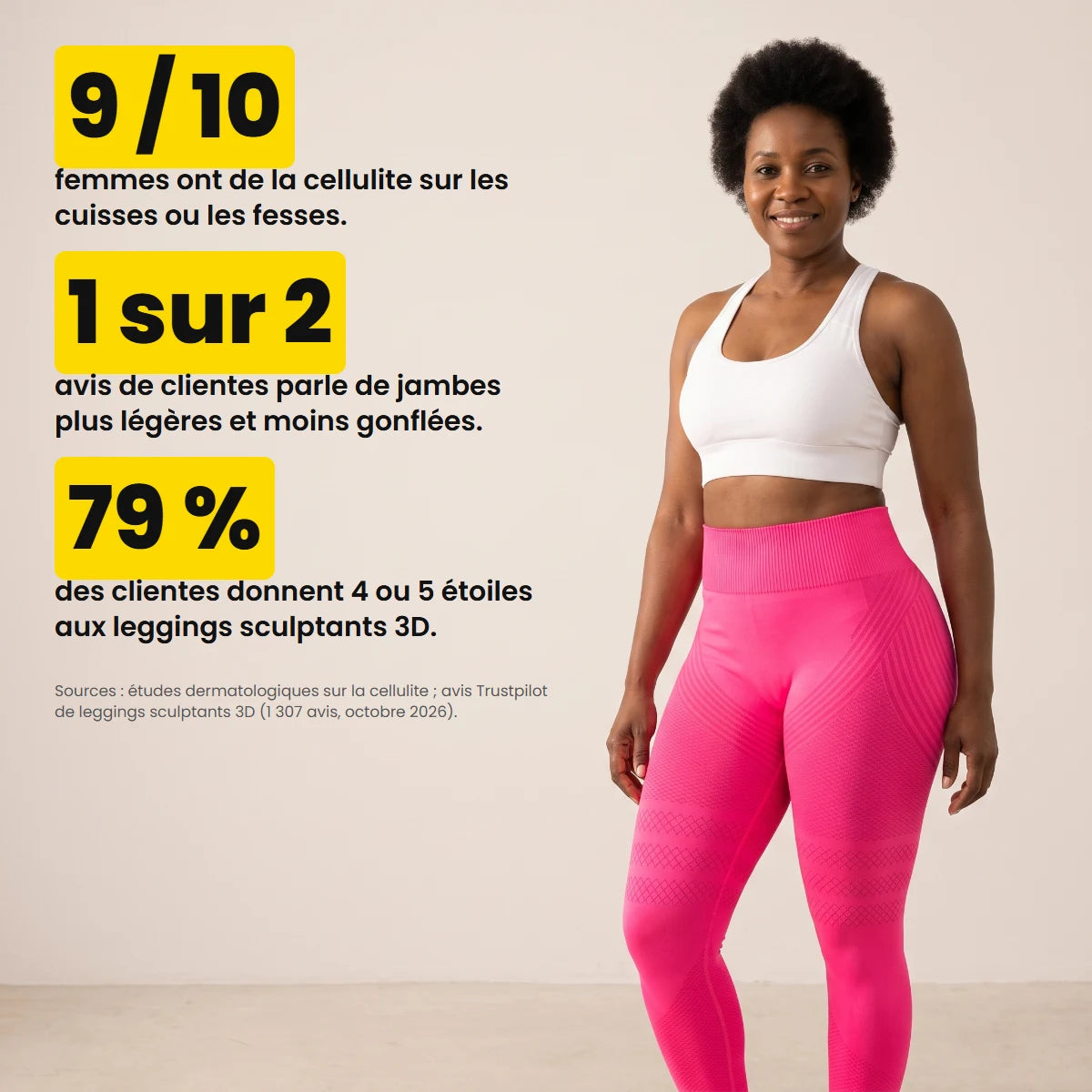 Leggings sculptants 3D