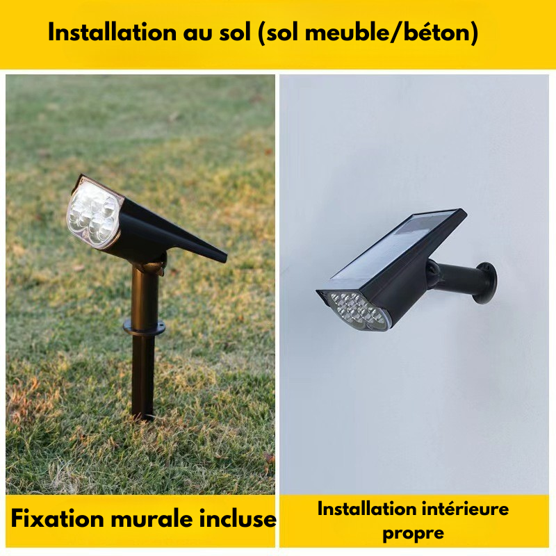 Spots solaires d'extérieur