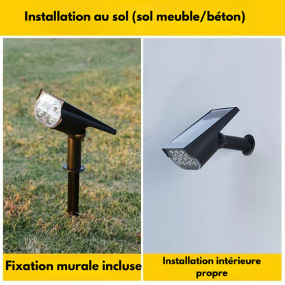 Spots solaires d'extérieur