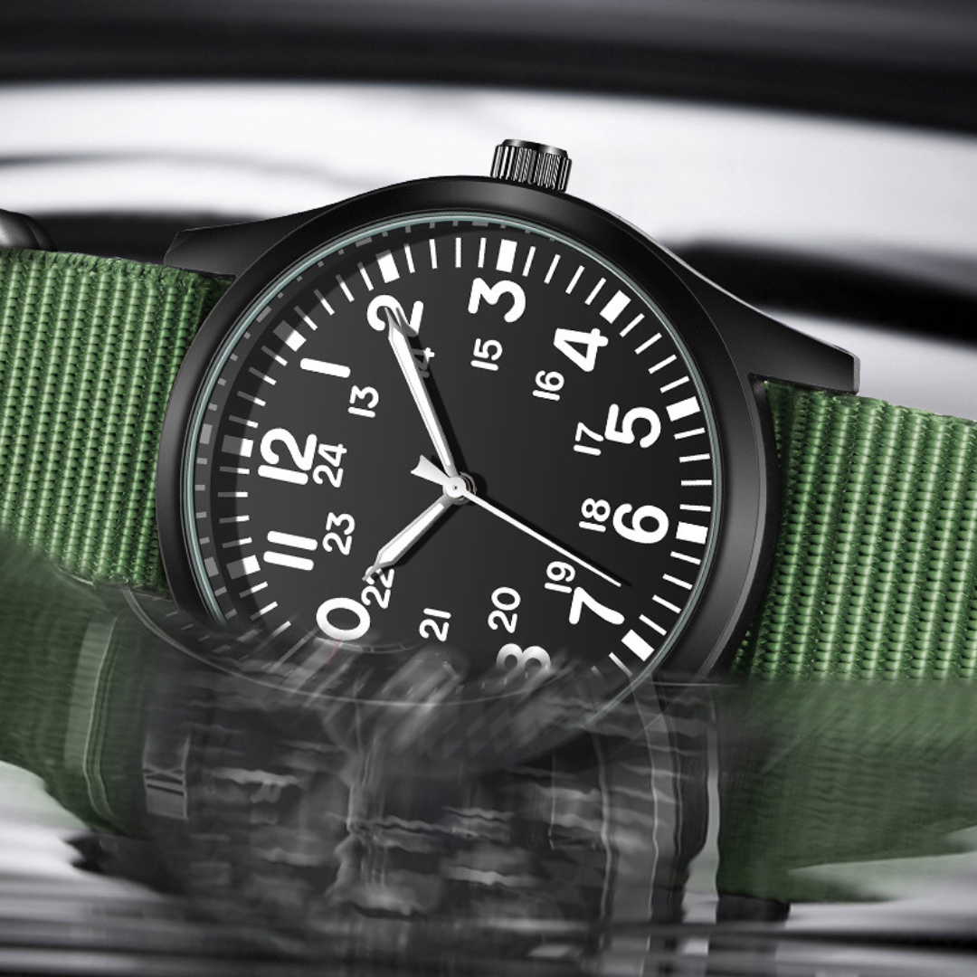 Montre Militaire Élégante et Décontractée