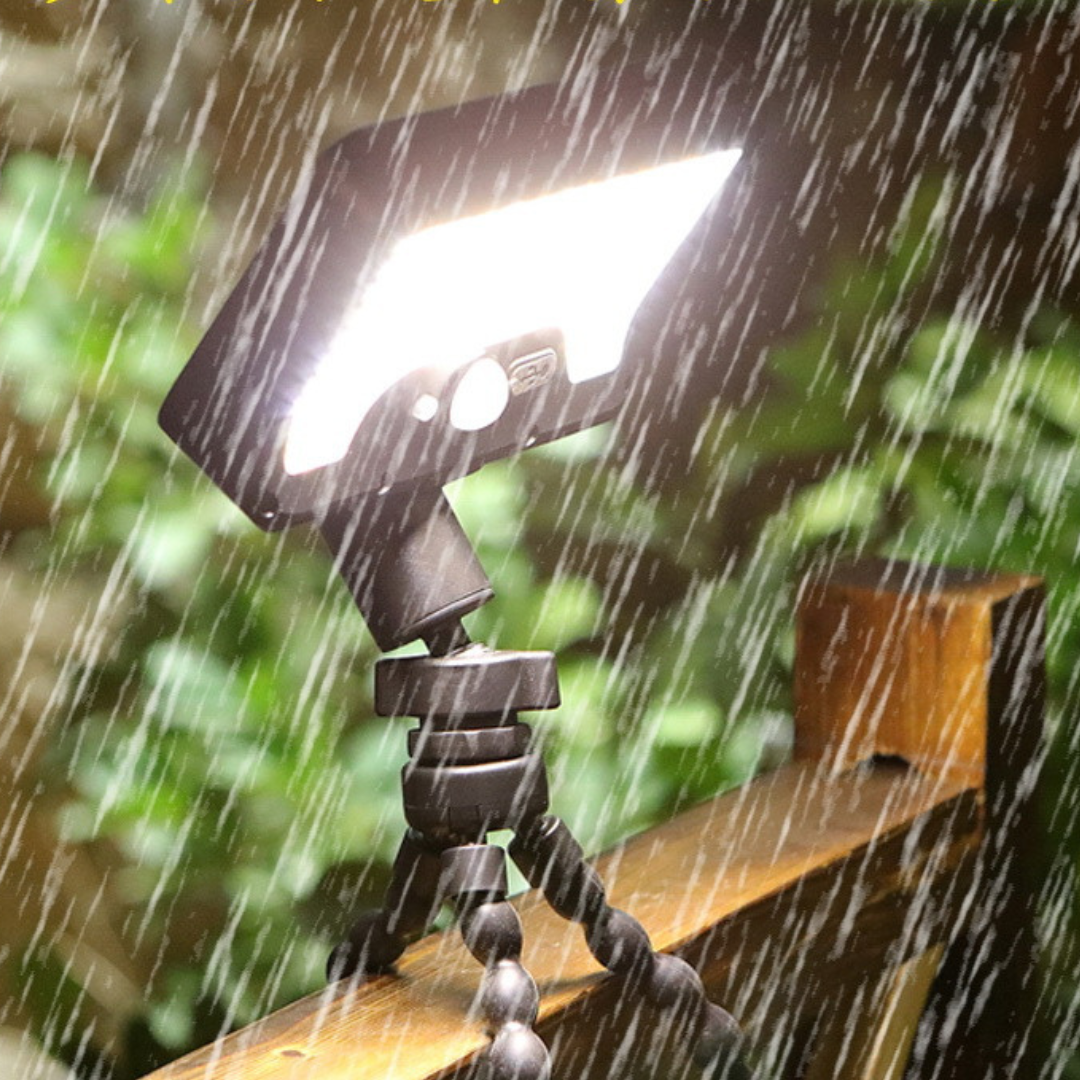 Lampe Solaire Extérieure avec Trépied Flexible