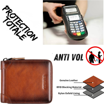 Mini portefeuille multi-carte rétro