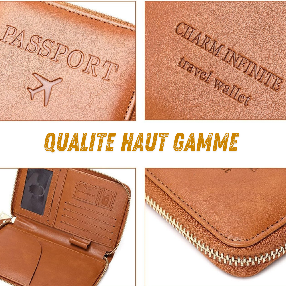 Porte-passeport multifonctionnel sécurisé