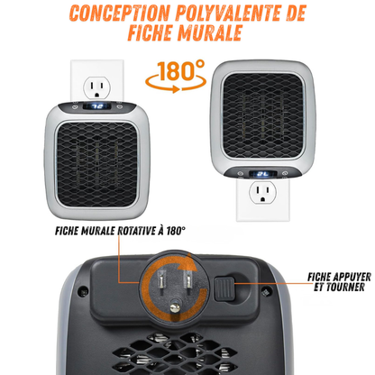 Chauffage mural pour réchauffer en hiver