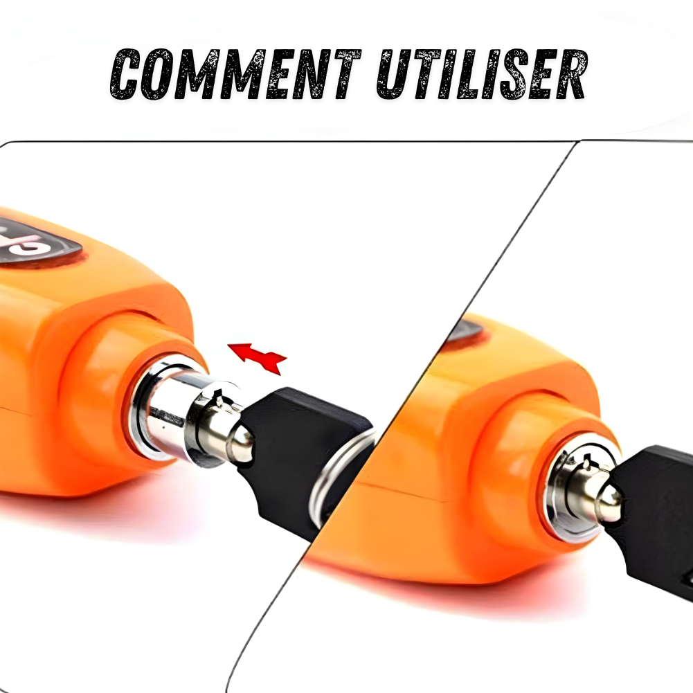 Serrure antivol pour sécuriser les motos