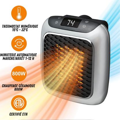 Chauffage mural pour réchauffer en hiver