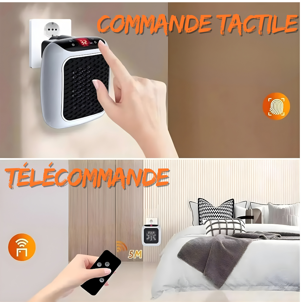 Chauffage mural pour réchauffer en hiver