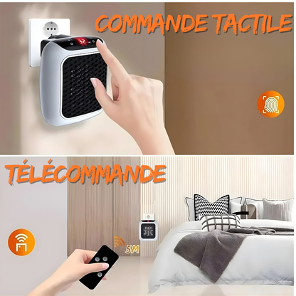 Chauffage mural pour réchauffer en hiver